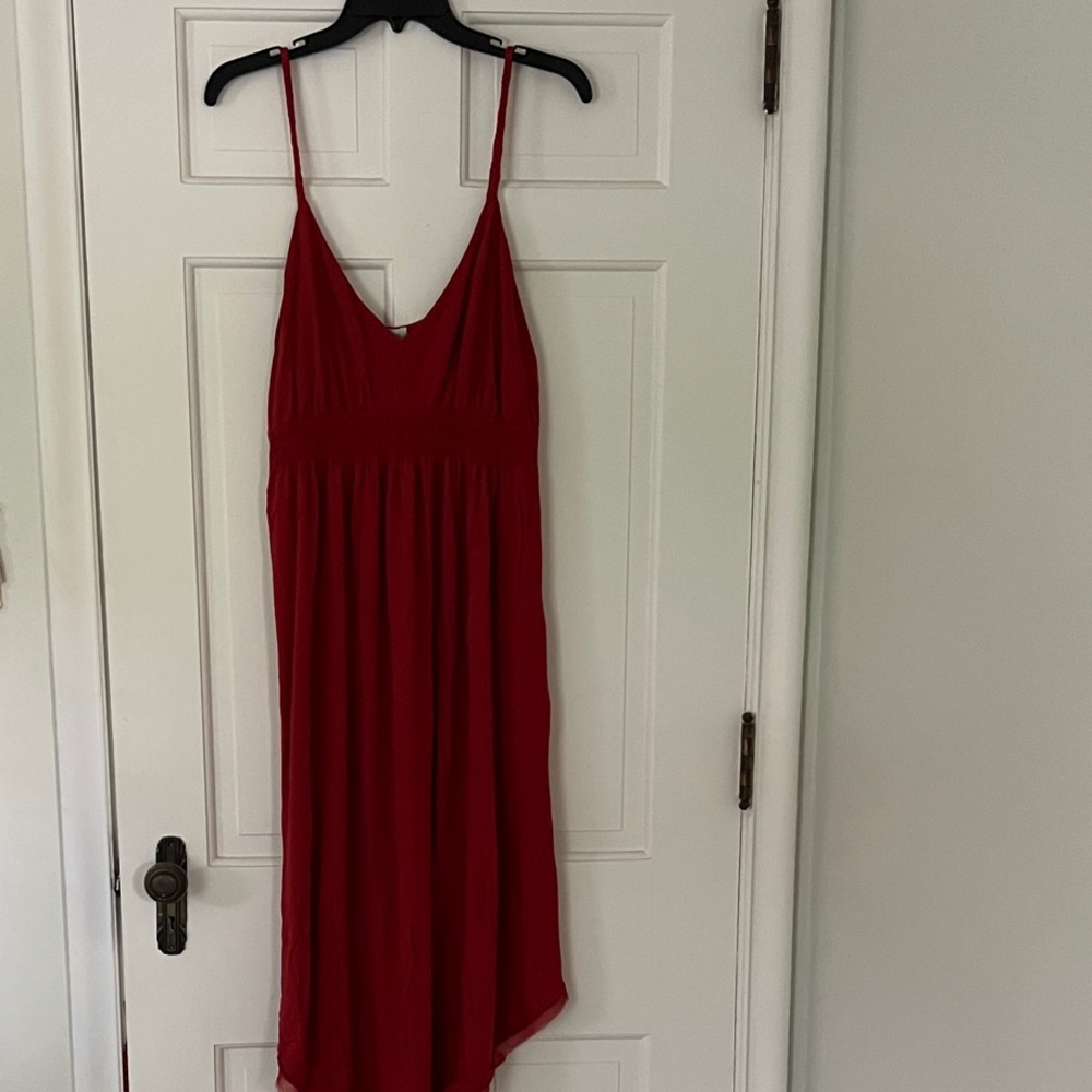 Sundance Red Midi Boho Dress